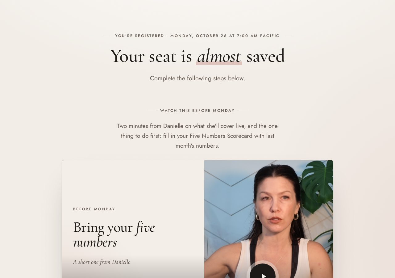 Thank-you page preview